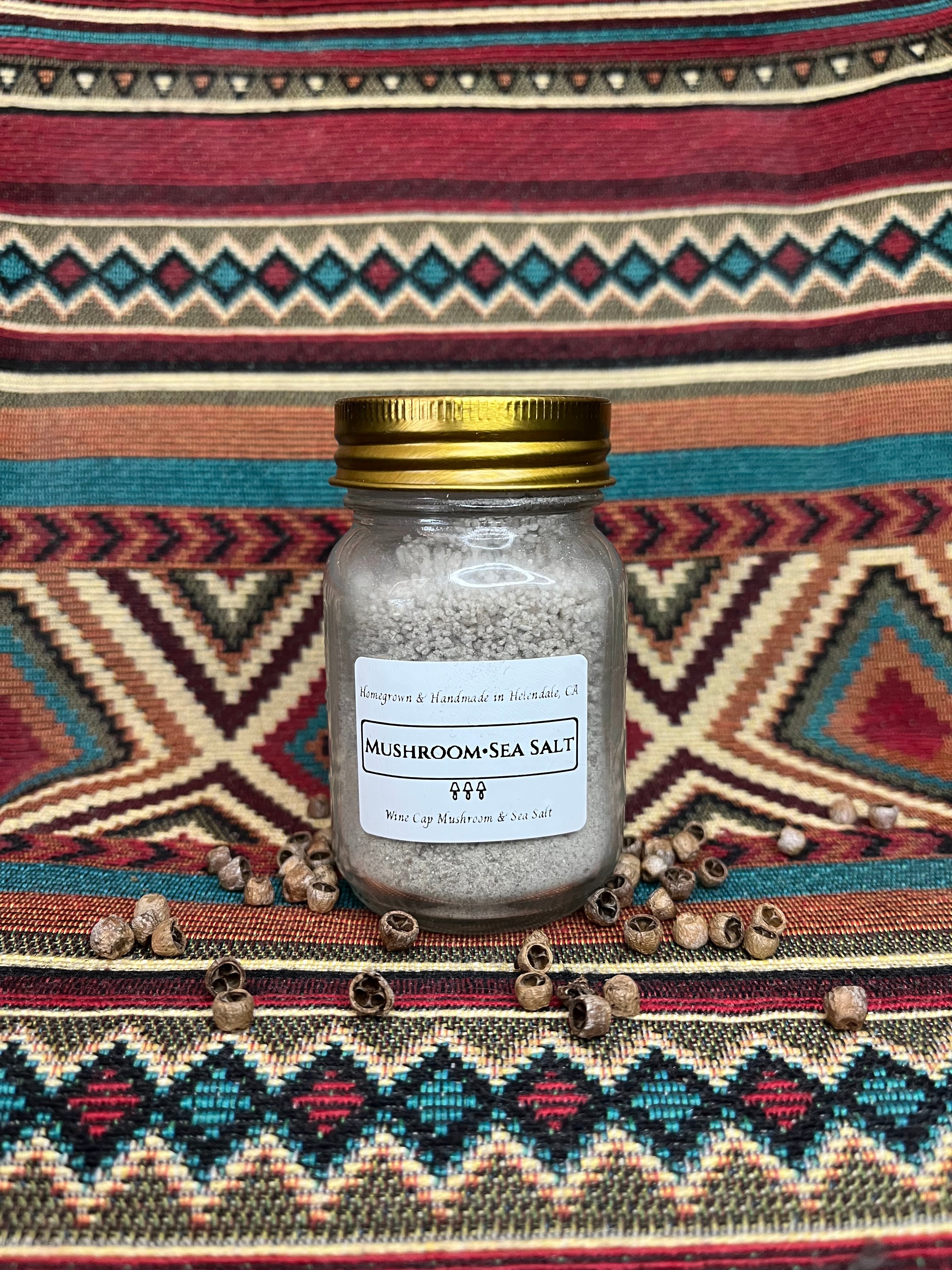 Wine Cap Mushroom Salt